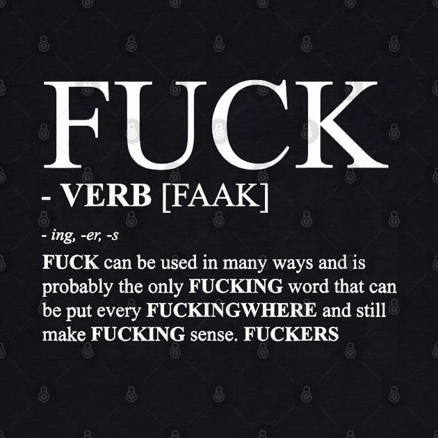 White Fuck Verb Means by Kevan Hom